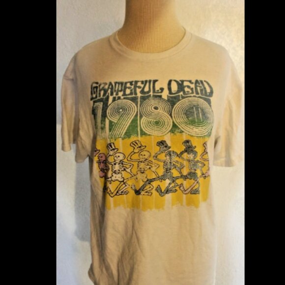 Junk Food TEES Grateful Dead 1980 Vintage Style 100% Cotton Size Small T Shirt. - Picture 1 of 9